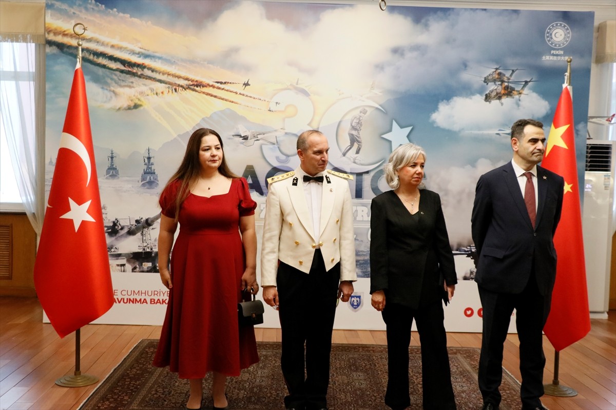 Çin'in başkenti Pekin'de 30 Ağustos Zafer Bayramı ve Türk Silahlı Kuvvetler Günü dolayısıyla...