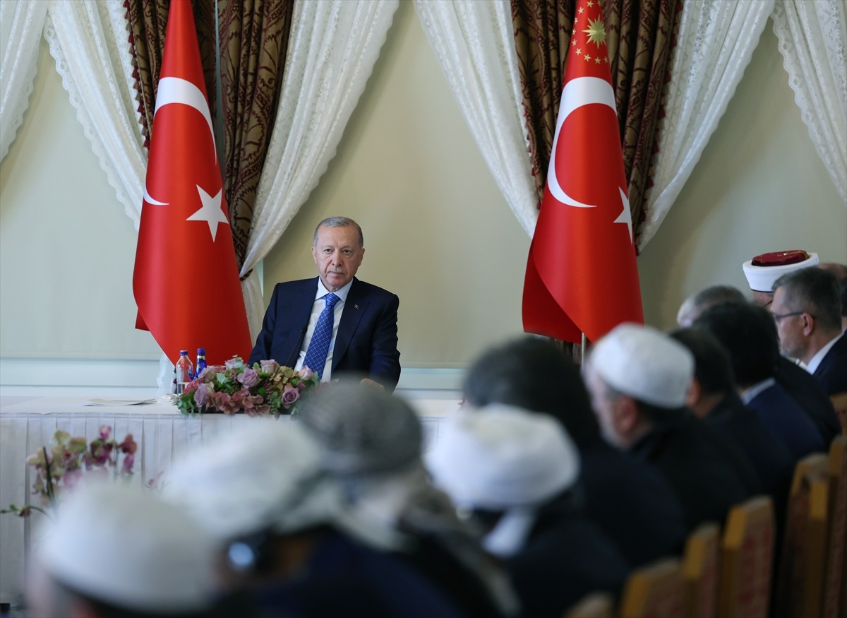Cumhurbaşkanı Recep Tayyip Erdoğan, Dünya Müslüman Alimler Birliği Heyetini kabul etti