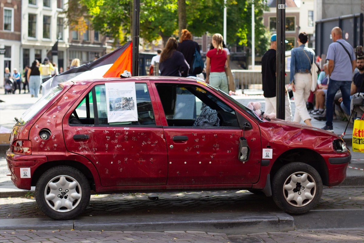 Hollanda’da temsili olarak, 29 Ocak 2024’te İsrail ordusunun Gazze Şeridi’ndeki Tel el-Hava...
