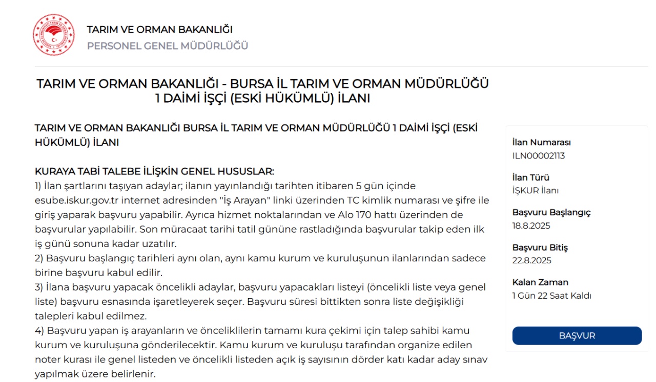 İş arayanlar bu habere dikkat: Bakanlık ve üniversitelere İŞKUR personel alımı başvuruları bitiyor