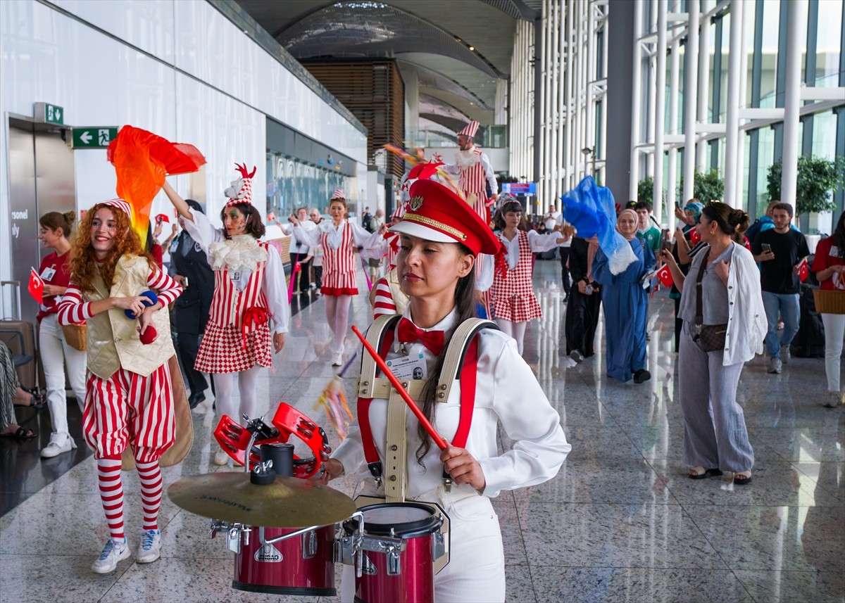 İstanbul Havalimanı'nda, 30 Ağustos Zafer Bayramı'nın 103. yıl dönümü coşkuyla kutlandı.