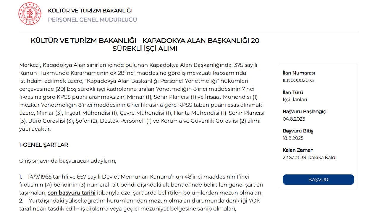 Kamuda KPSS'li KPSS'siz alım için son saatler: İki bakanlık 1670 personel alıyor, başvuru ekranı kapandı kapanacak