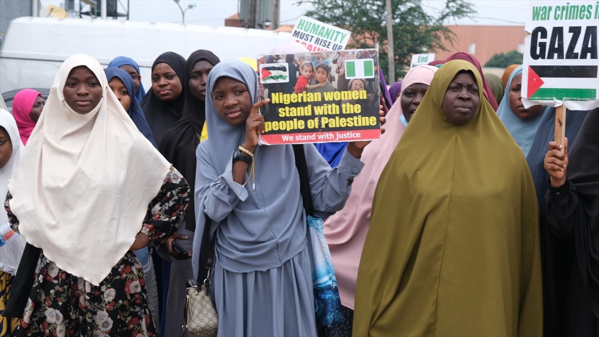 Nijerya'da İslami sivil toplum kuruluşları, Gazze'deki insanlık dramına dikkati çekmek ve Filistin...