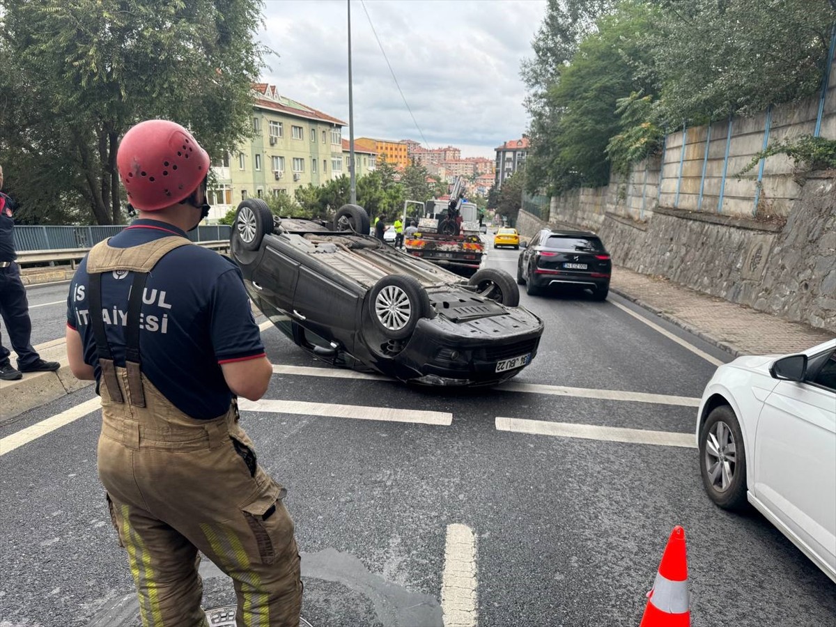 Sarıyer'de İstinye yönüne giden Miraç B'nin kullandığı 34 JBU 22 plakalı otomobil, Poligon...