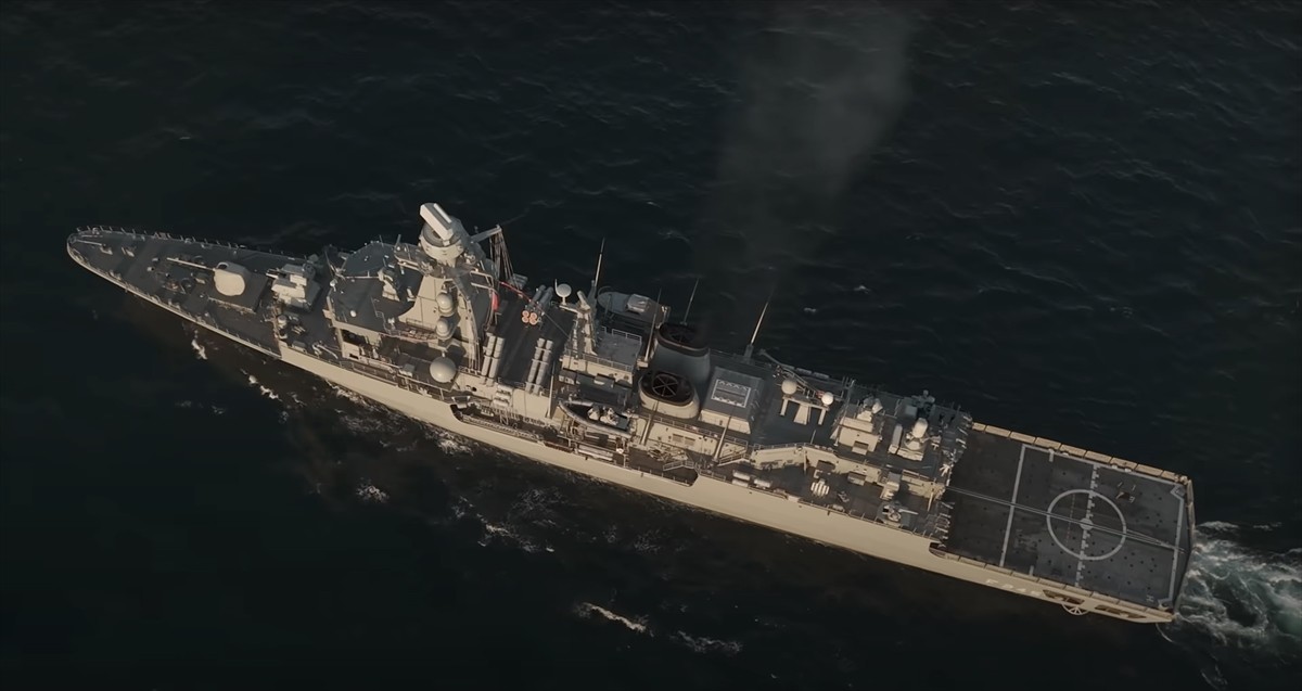 Savaş yönetim sistemiyle kapsamlı bir modernizasyondan geçen TCG ORUÇREİS (F-245) fırkateyni...