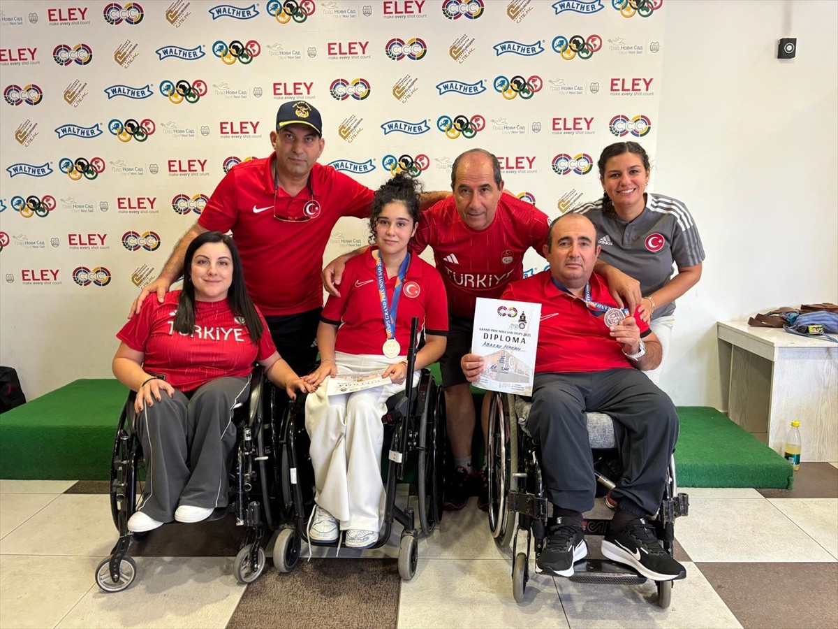 Sırbistan'da düzenlenen WSPS Para Atıcılık Grand Prix yarışmasında milli para atıcı Eylül Deniz...