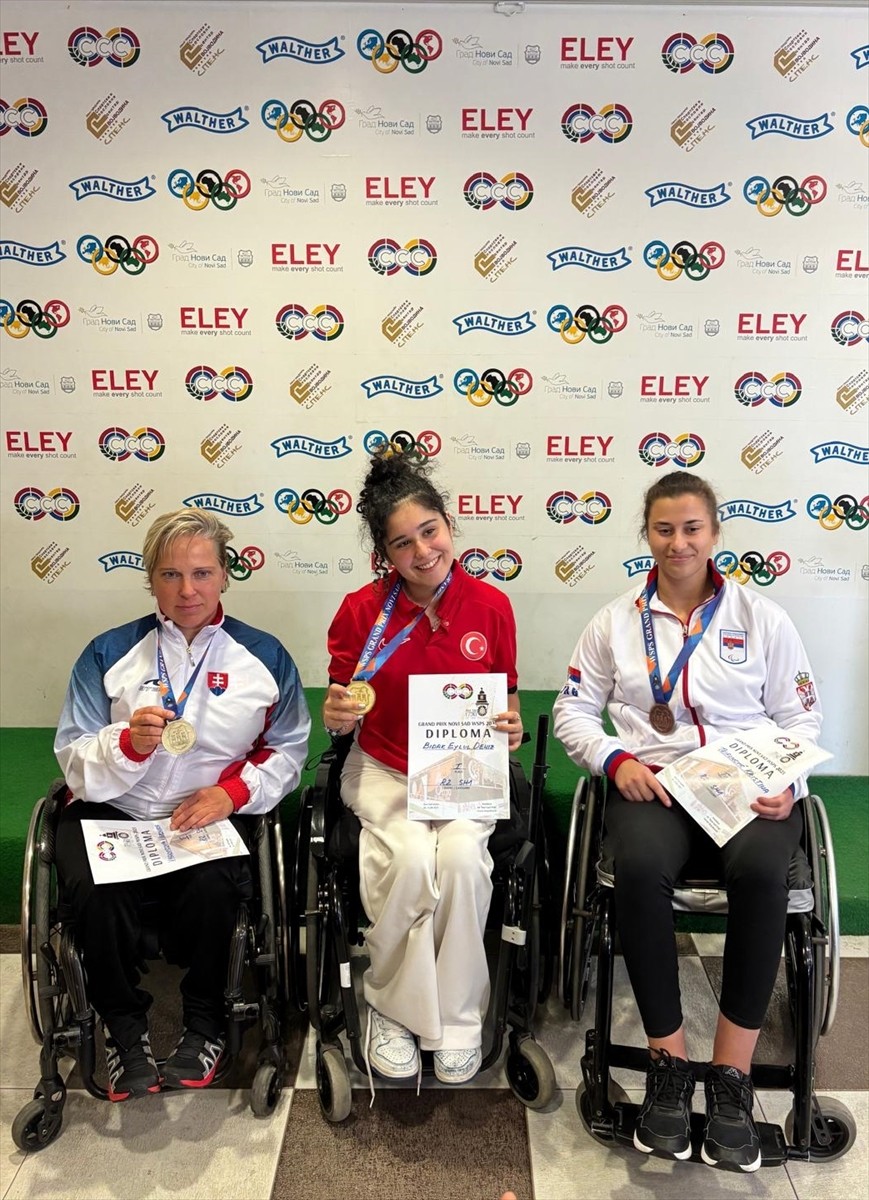 Sırbistan'da düzenlenen WSPS Para Atıcılık Grand Prix yarışmasında milli para atıcı Eylül Deniz...