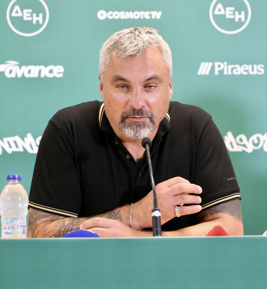 UEFA Avrupa Ligi play-off turu ilk maçında Samsunspor , Yunanistan'ın Panathinaikos ekibi ile...