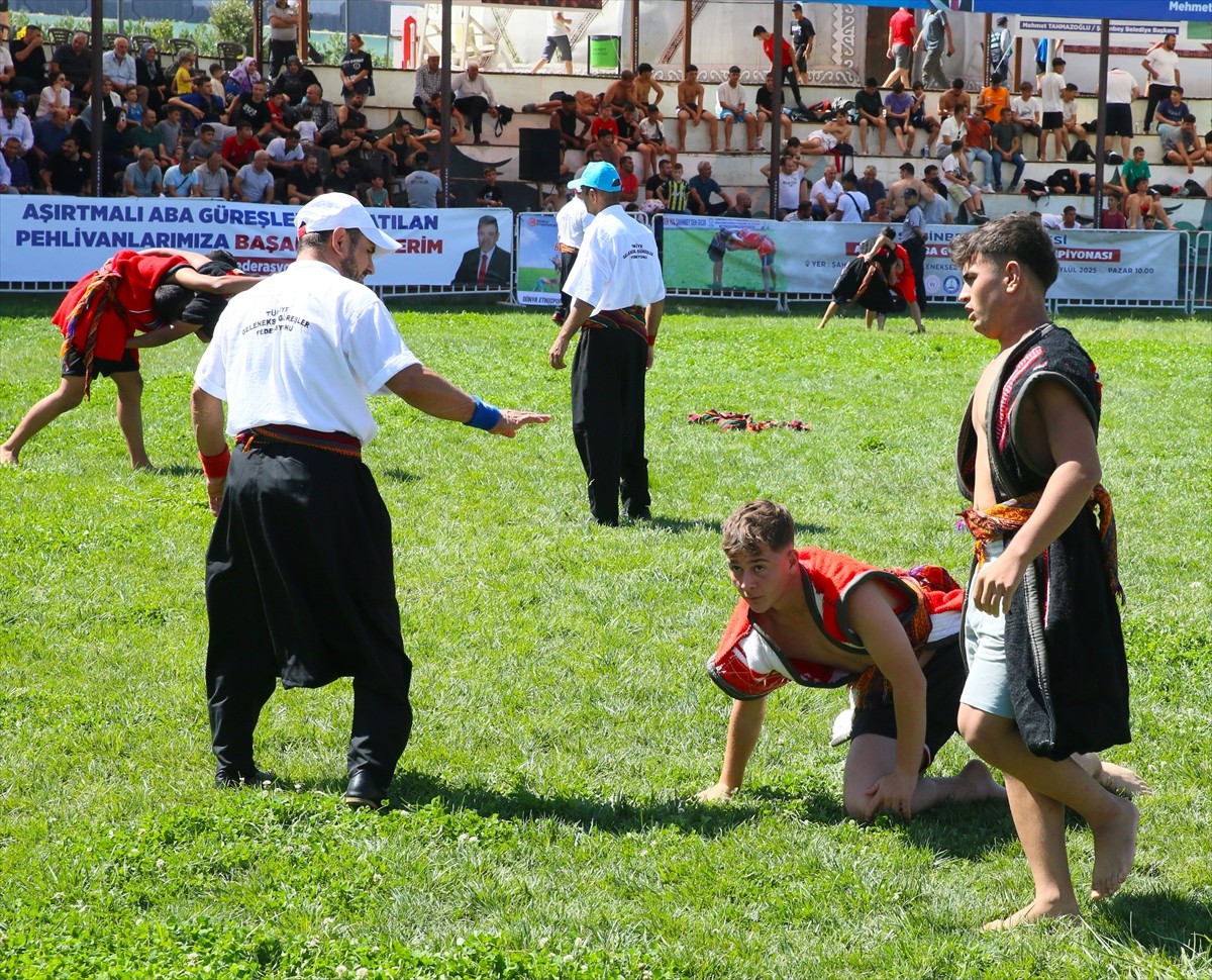 Aşırtmalı Aba Güreşi Türkiye Şampiyonası, Şahinbey Geleneksel Sporlar Merkezinde...