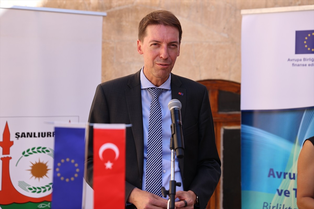 Avrupa Birliği (AB) Türkiye Delegasyonu Maslahatgüzarı Jurgis Vilcinskas (fotoğrafta)...