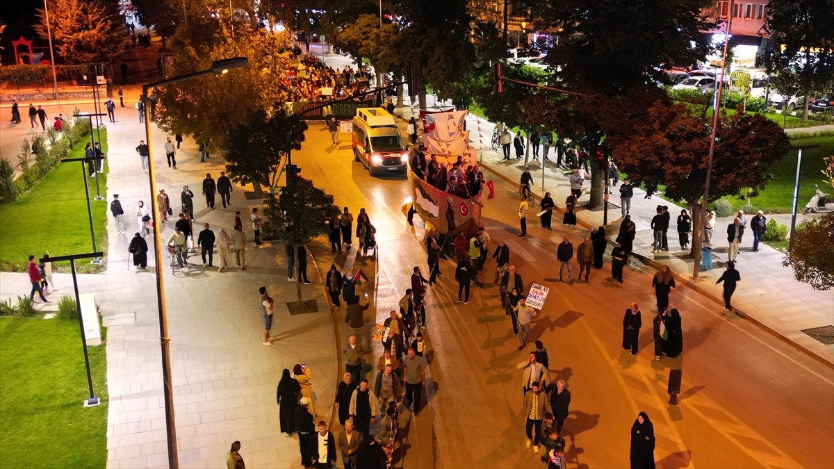 Bursa'nın İnegöl ilçesinde, Gazze'de yaşanan insani drama dikkati çekmek ve Küresel Sumud...