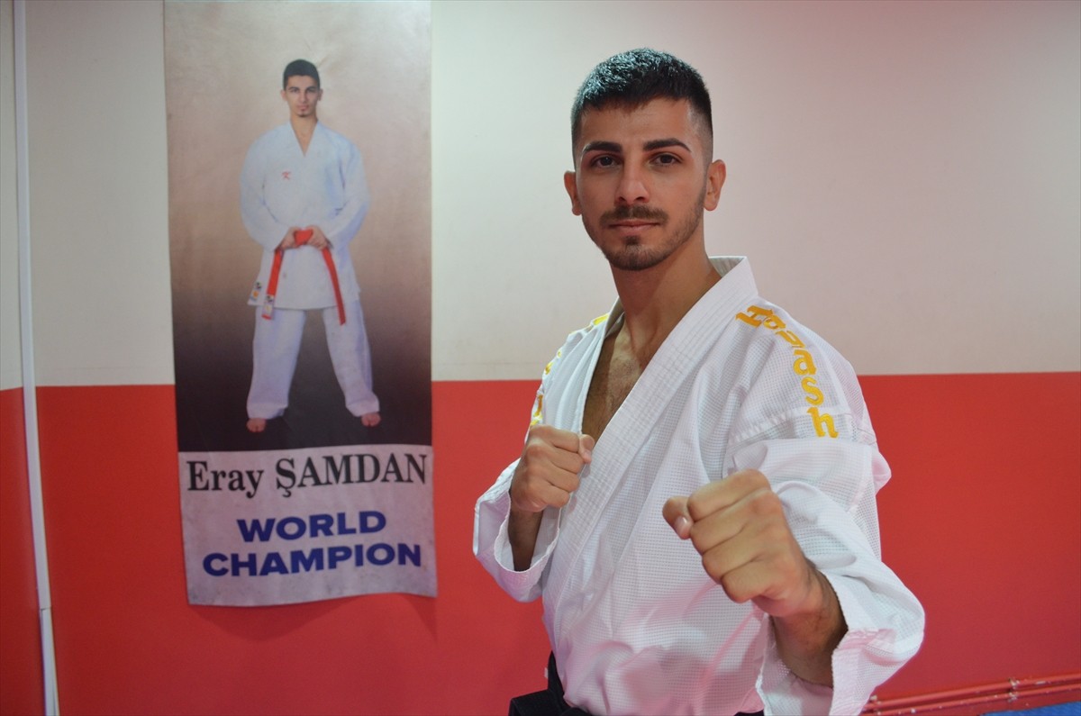 Çin'deki Dünya Oyunları'nda altın madalya kazanan milli karateci Eray Şamdan, Suudi Arabistan'da...