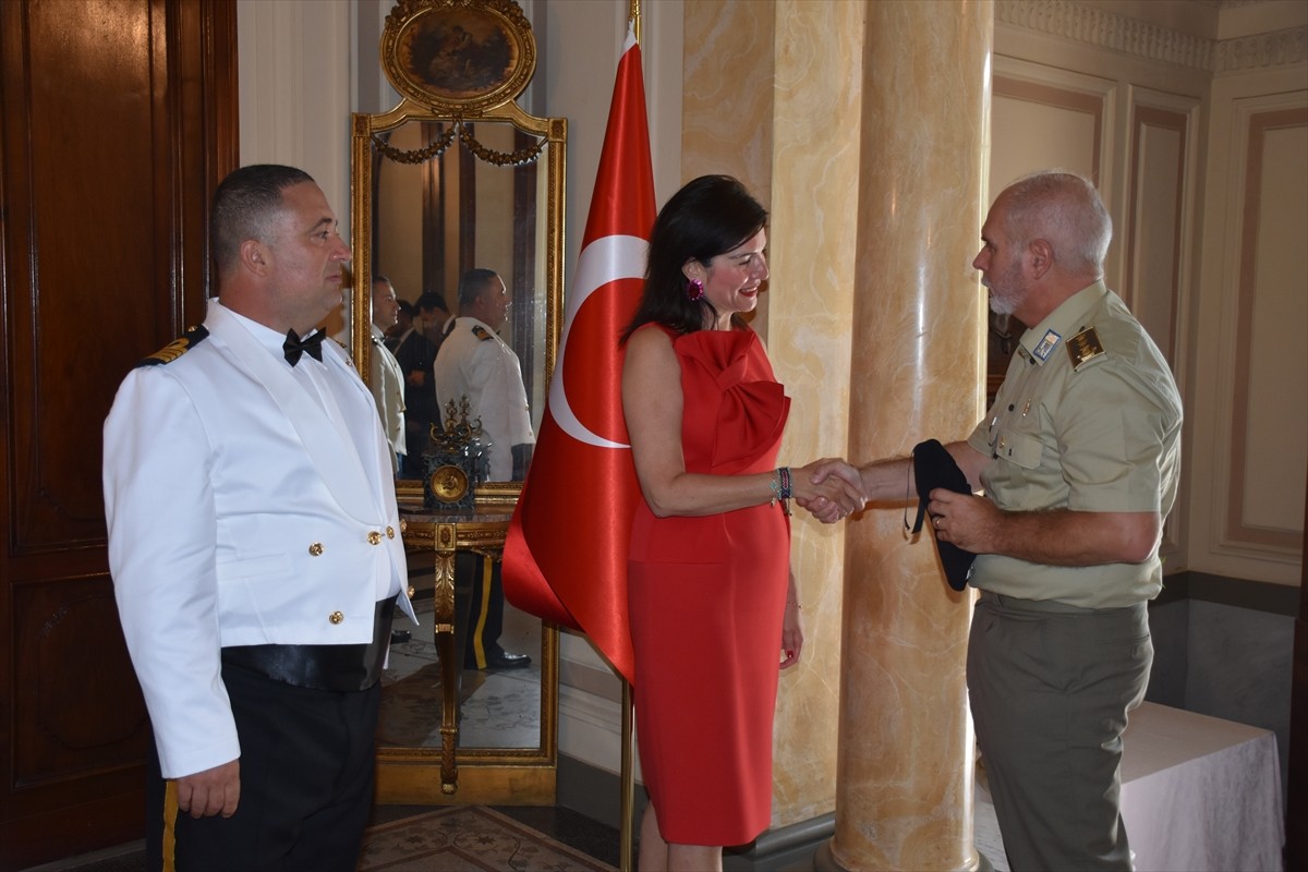 İtalya'nın başkenti Roma'da 30 Ağustos Zafer Bayramı ve Türk Silahlı Kuvvetler Günü düzenlenen...