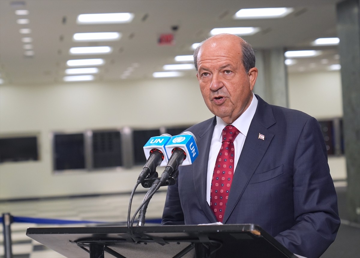Kuzey Kıbrıs Türk Cumhuriyeti (KKTC) Cumhurbaşkanı Ersin Tatar, Birleşmiş Milletler (BM) Genel...