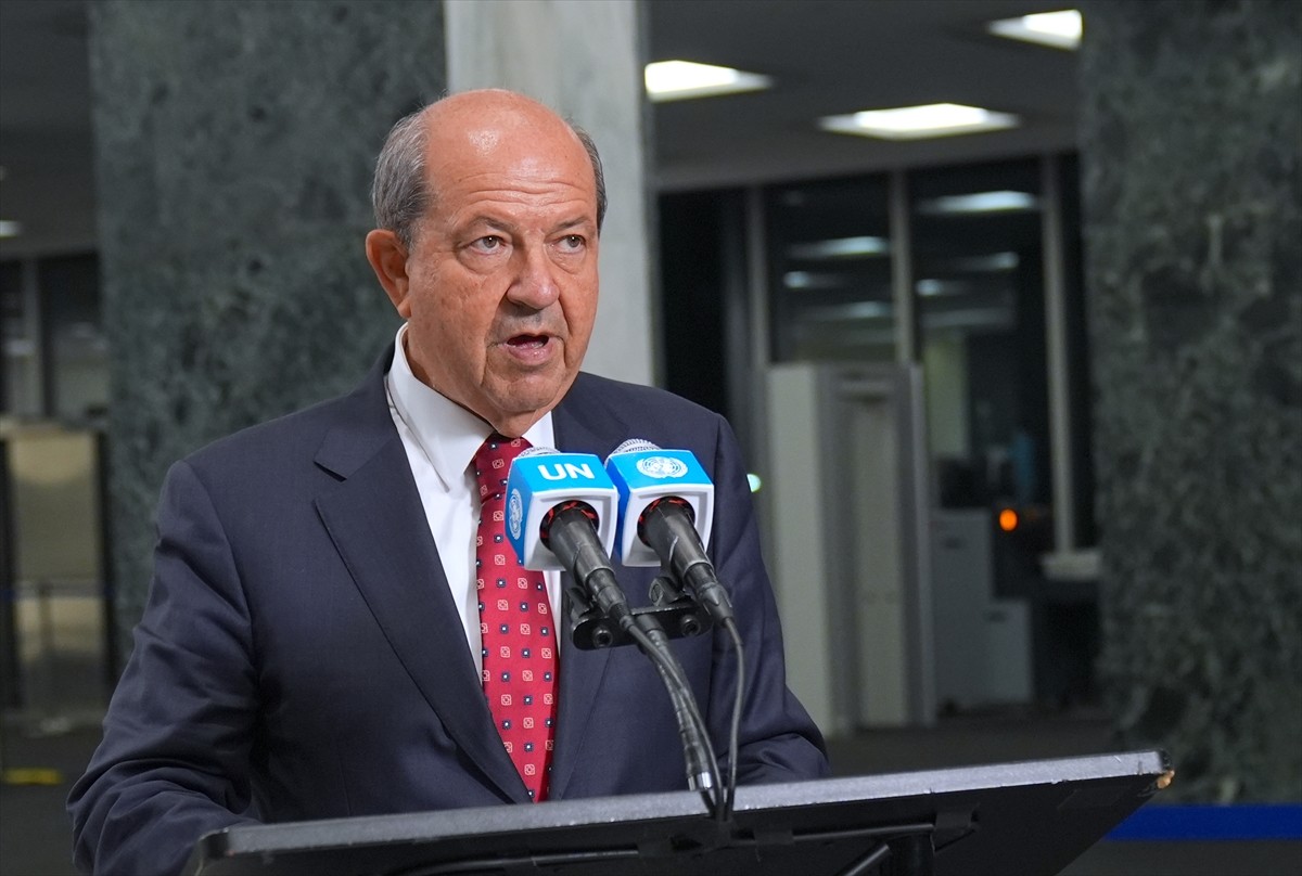 Kuzey Kıbrıs Türk Cumhuriyeti (KKTC) Cumhurbaşkanı Ersin Tatar, Birleşmiş Milletler (BM) Genel...