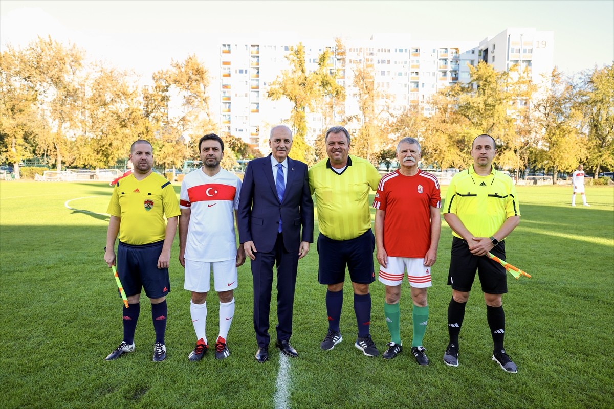 TBMM Başkanı Numan Kurtulmuş, TBMM Parlamenterler Spor Kulübü ile Macaristan Ulusal Meclisi Futbol...