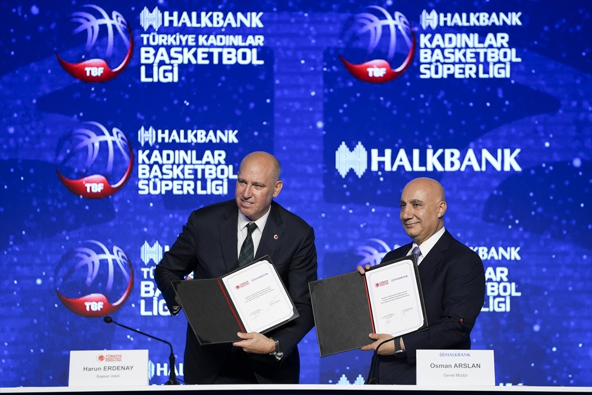 Türkiye Basketbol Federasyonu (TBF) ile Halkbank arasında Kadınlar Basketbol Süper Ligi ve Türkiye...