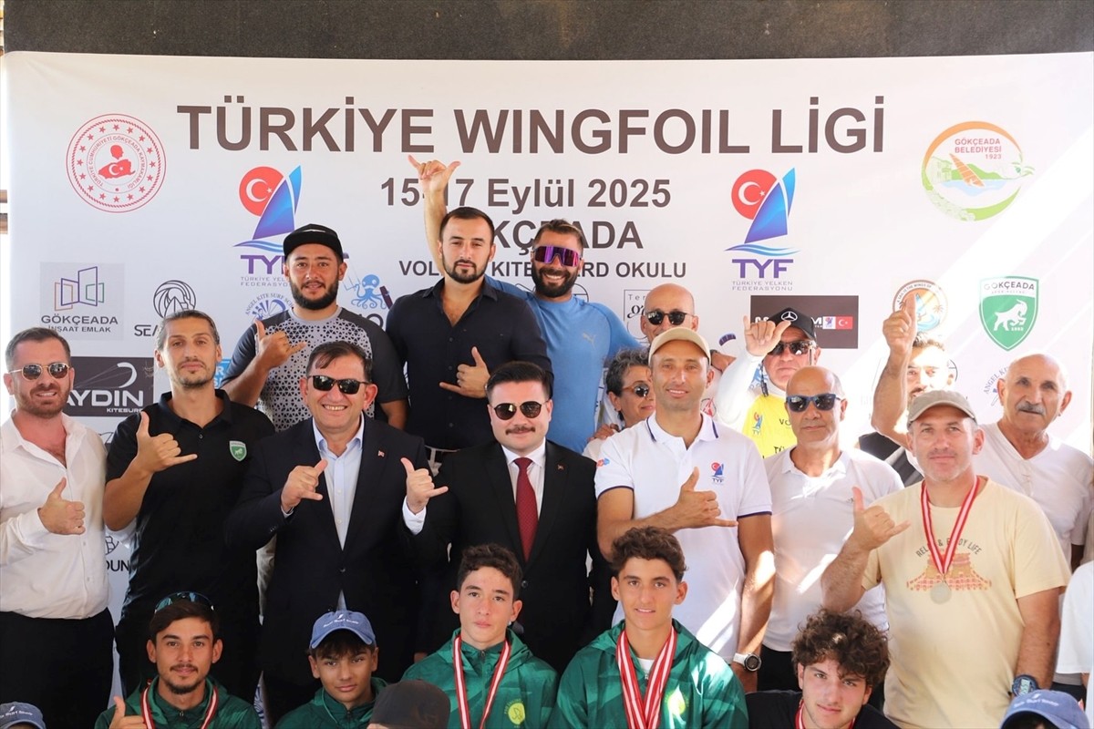 Türkiye Yelken Federasyonu (TYF) Wingfoil Ligi'nin 3. ayağı, Çanakkale'nin Gökçeada ilçesinde...