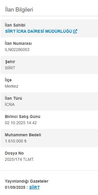 Yok artık dedirten fırsat: Siirt'te icradan satılık sıfır ayarında otomobil ve daire