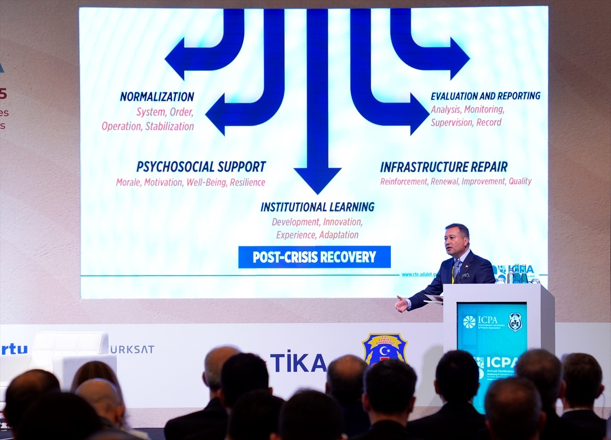 Adalet Bakanlığı Ceza ve Tevkifevleri Genel Müdürlüğünün ev sahipliğinde İstanbul'da düzenlenen...