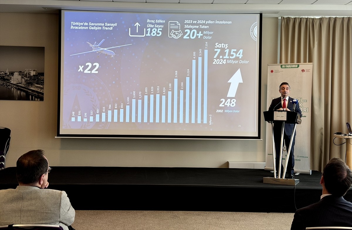 Almanya'nın Düsseldorf kentinde Türk savunma sanayisinin son dönemdeki hızlı büyümesini...