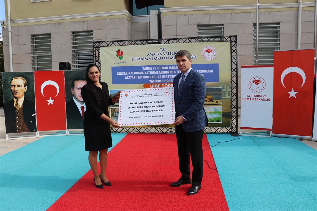 Amasya'da, Tarım ve Orman Bakanlığı Kırsal Kalkınma Yatırımlarının Desteklenmesi Programı...