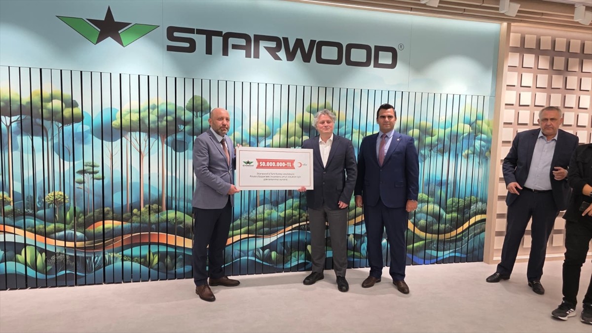 Bursa'nın İnegöl ilçesinde bir orman ürünleri fabrikasından Gazze'ye 50 milyon lira nakdi yardım...