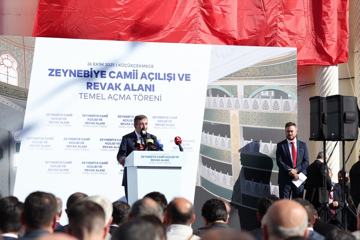 Cumhurbaşkanı Yardımcısı Cevdet Yılmaz, İstanbul’da “Zeynebiye Camii Açılışı ve Revak Alanı Temel...