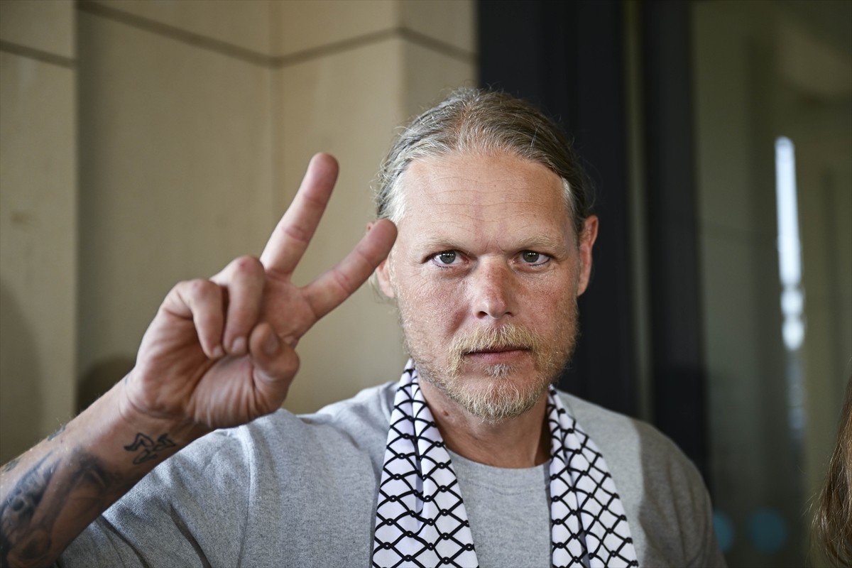 Gazze'ye insani yardım için yola çıkan ve İsrail'in yasa dışı şekilde el koyduğu Küresel Sumud...