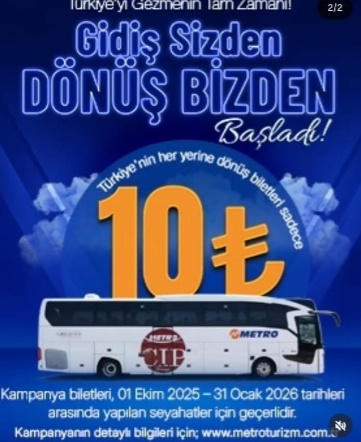 Kış Seyahatlerine "Metro" Ayarı: Türkiye'nin Her Yerine Dönüş Bileti Sadece 10 TL!