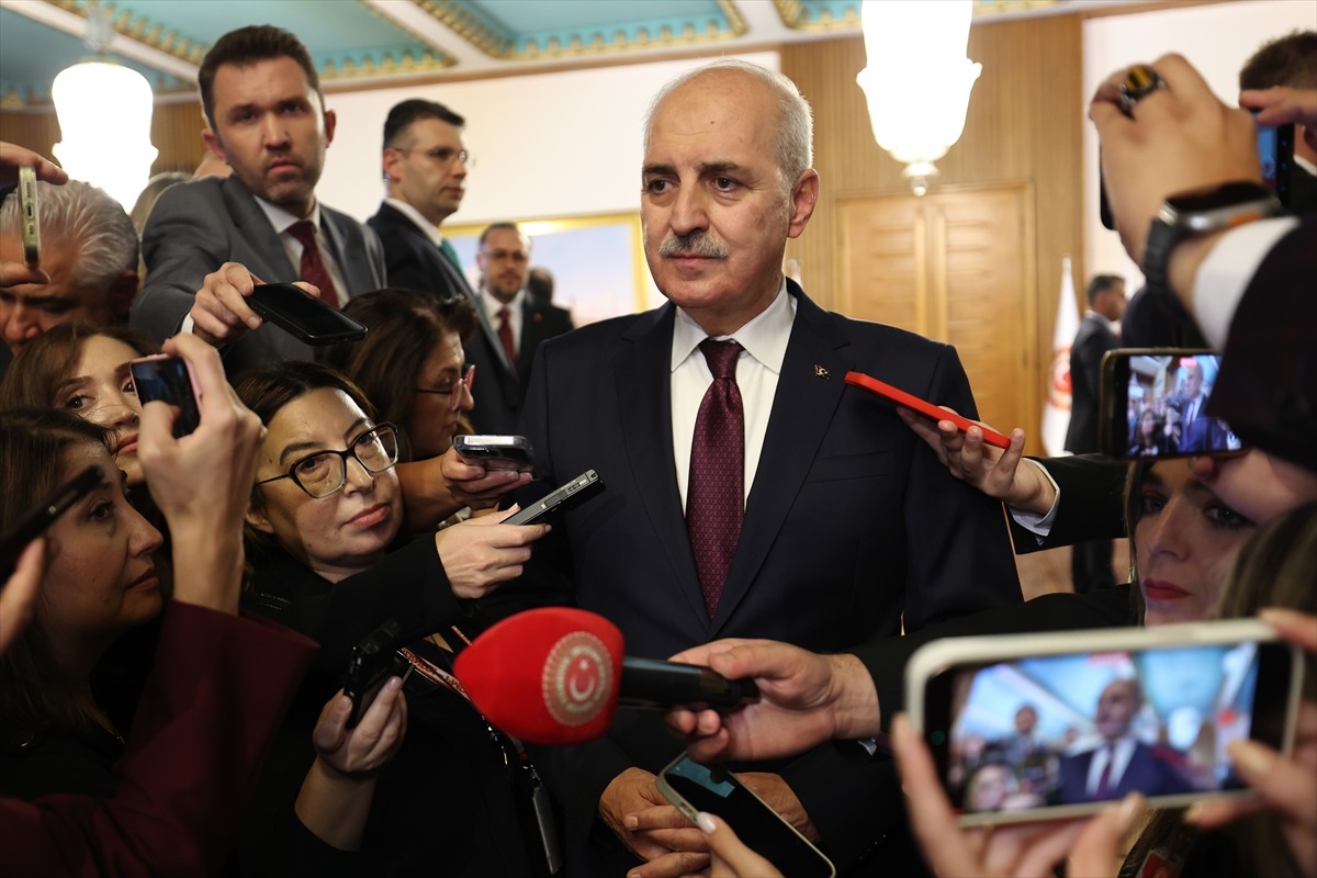 TBMM Başkanı Numan Kurtulmuş, TBMM 28. Dönem 4. Yasama Yılı açılışı dolayısıyla Meclis'te...