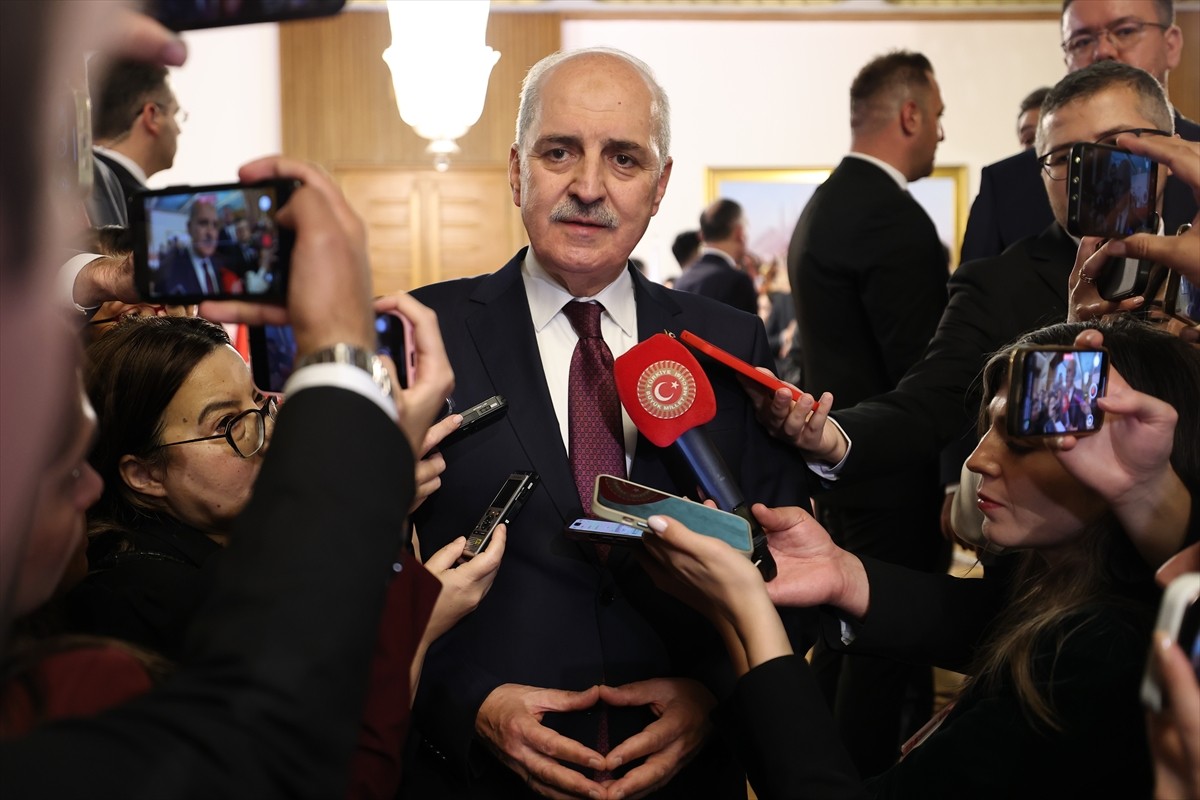 TBMM Başkanı Numan Kurtulmuş, TBMM 28. Dönem 4. Yasama Yılı açılışı dolayısıyla Meclis'te...