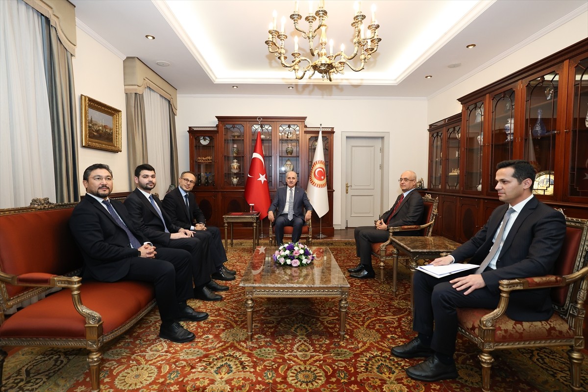 TBMM Başkanı Numan Kurtulmuş, Türk Devletleri Parlamenter Asamblesi (TÜRKPA) Genel Sekreteri Ramil...