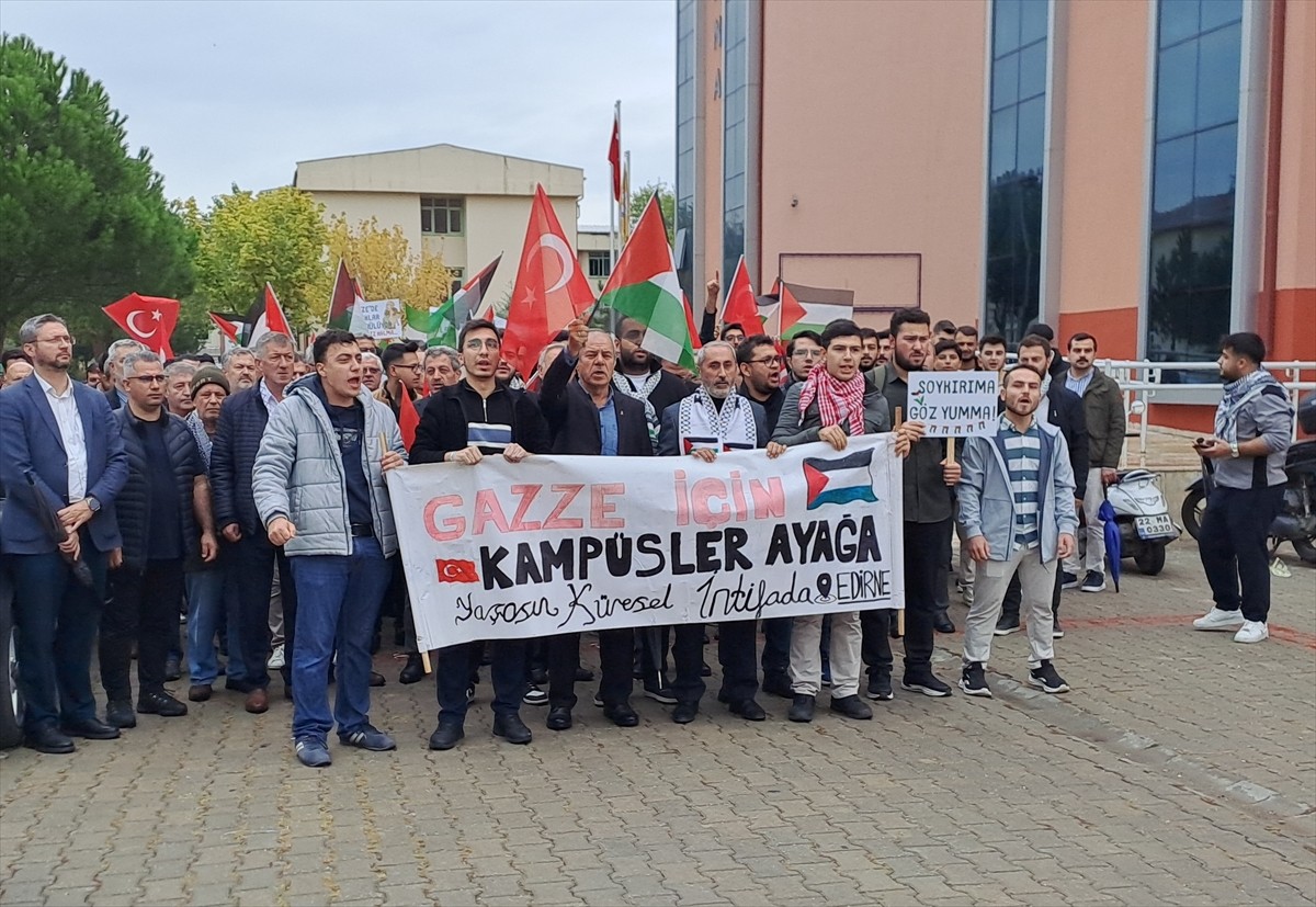 Trakya Üniversitesi'nde (TÜ), Özgürlük Filosu Koalisyonu'na destek amacıyla "Gazze İçin Umut...