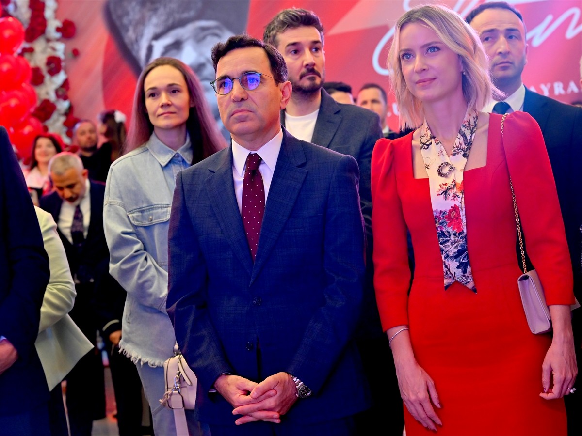 Türkiye Cumhuriyeti’nin kuruluşunun 102. yılı nedeniyle Rusya’nın başkenti Moskova’da Türk toplumu...