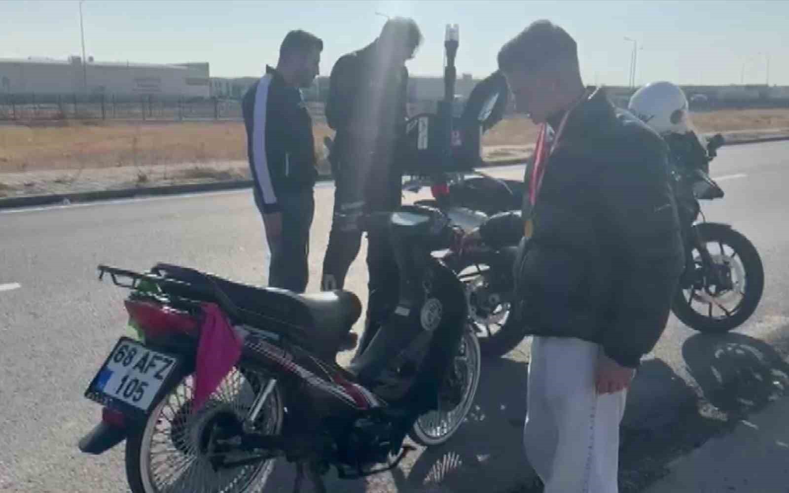 AKSARAY’DA POLİS EKİPLERİNİN ABART EGZOZ NEDENİYLE DURDURDUĞU MOTOSİKLET SÜRÜCÜSÜNE 9 BİN 267 LİRA...