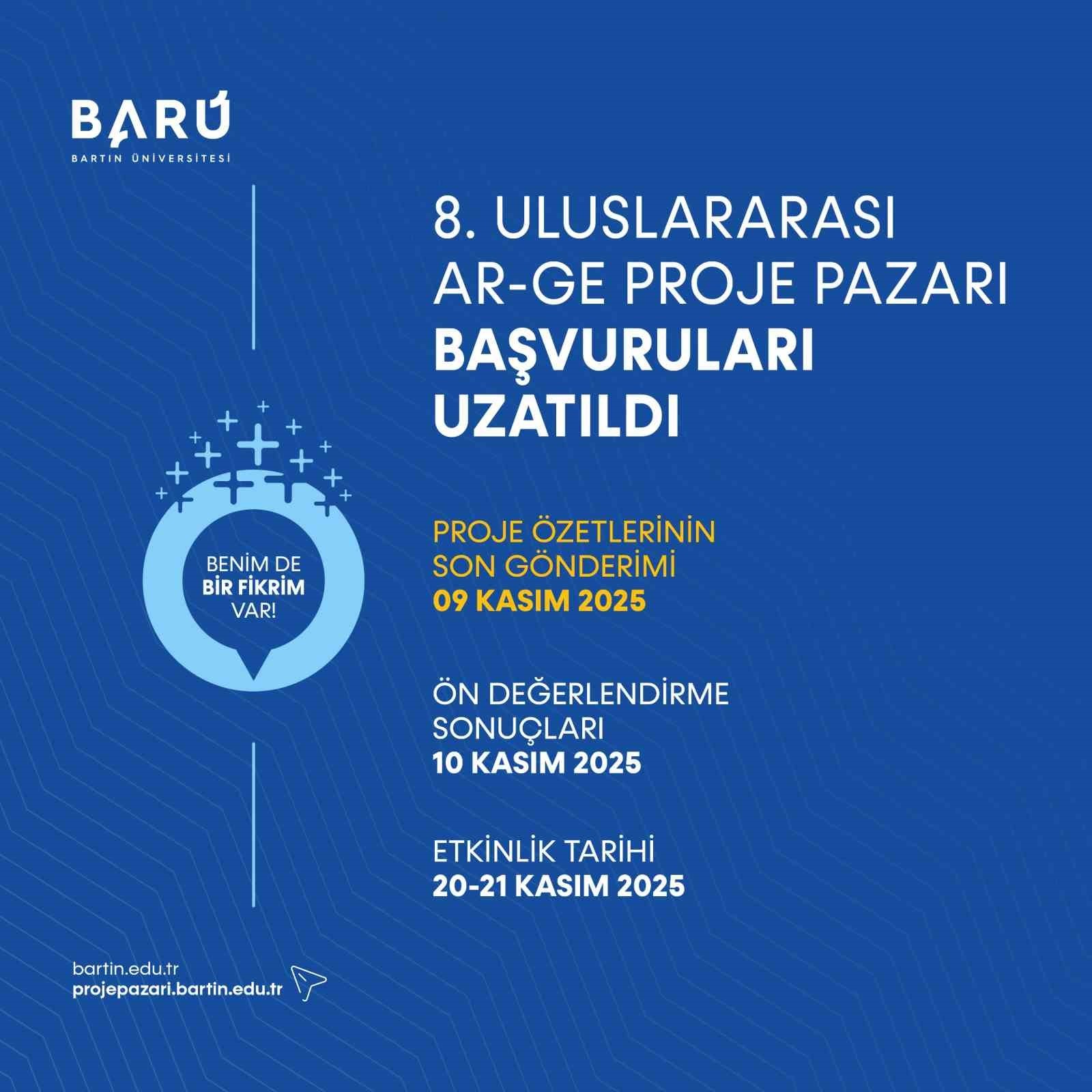 BARÜ 8. ULUSLARARASI AR-GE PROJE PAZARI BAŞVURU SÜRESİ UZATILDI
