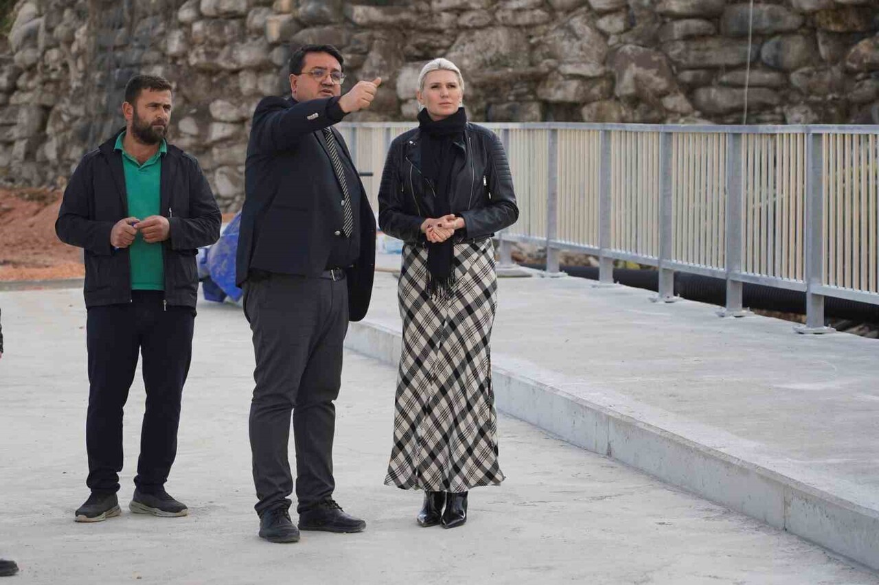 BAŞKAN SUBAŞI HAMSU KÖPRÜSÜNDEKİ ÇALIŞMALARI YERİNDE İNCELEDİ