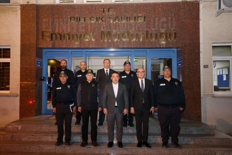 BİLECİK VALİSİ FAİK OKTAY SÖZER, EMNİYET ÇALIŞMALARINI YERİNDE İNCELEDİ