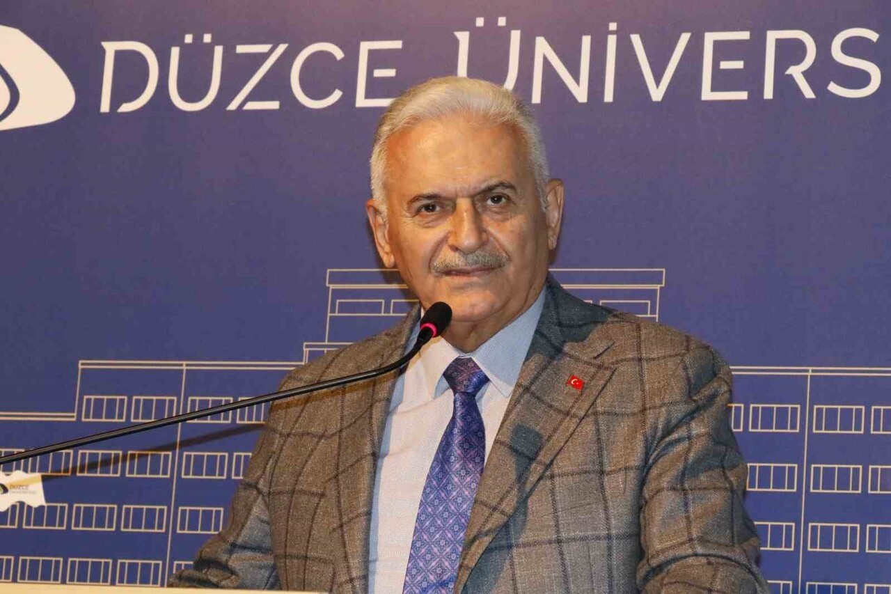 BİNALİ YILDIRIM BİR KONUŞMA YAPTI