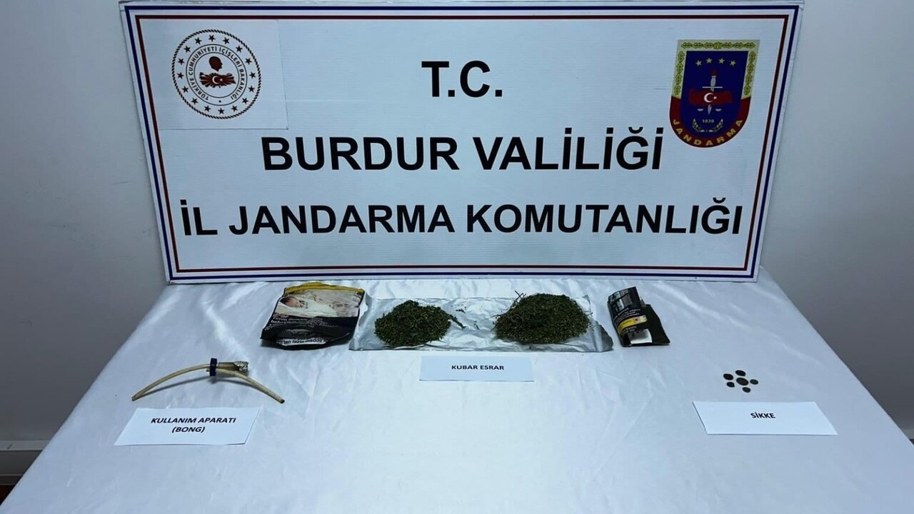BURDUR'DA JANDARMA EKİPLERİ TARAFINDAN UYUŞTURUCU İLE MÜCADELE ÇERÇEVESİNDE GERÇEKLEŞTİRİLEN...