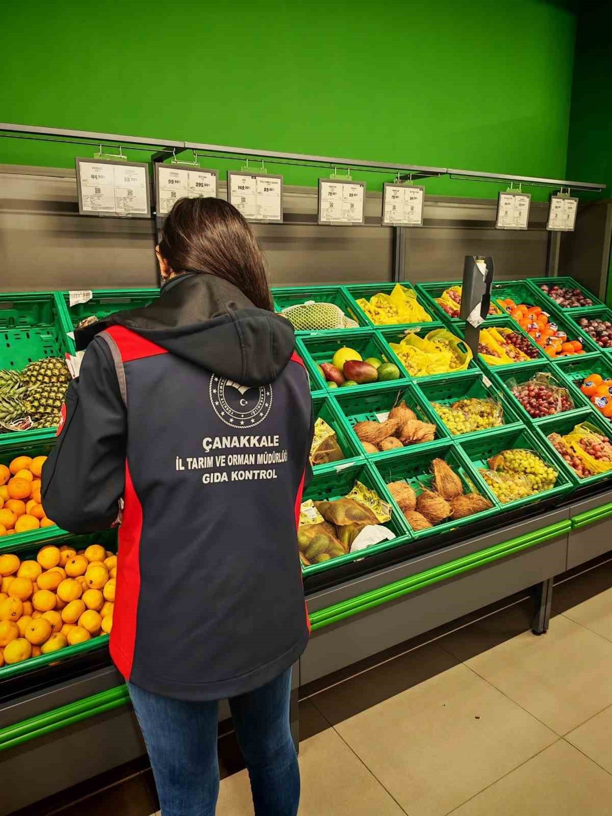 ÇANAKKALE'DE VATANDAŞLARIN MEVZUATA UYGUN SAĞLIKLI GIDA TÜKETEBİLMESİ İÇİN İL TARIM VE ORMAN BÖLGE...