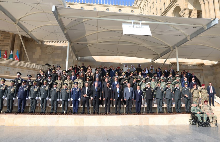 CUMHURBAŞKANI ERDOĞAN, BAKÜ’DE DÜZENLENEN 8 KASIM ZAFER GÜNÜ TÖRENİ’NDE YAPTIĞI KONUŞMADA, "BU...