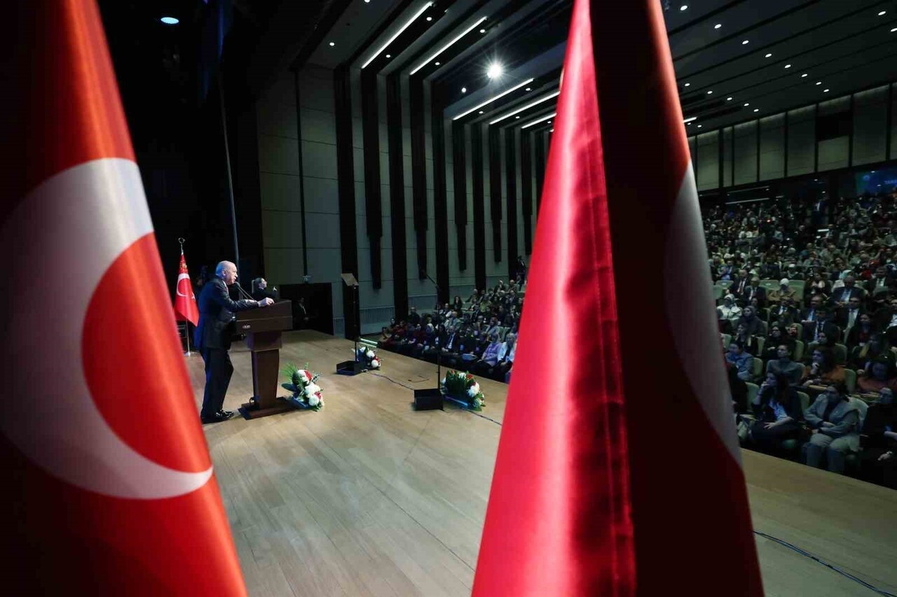 CUMHURBAŞKANI RECEP TAYYİP ERDOĞAN, BEŞTEPE MİLLET KÜTÜPHANESİ'NDE DÜZENLENEN "AİLE VE...