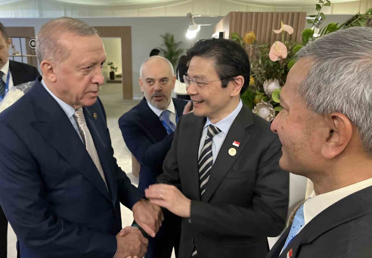 CUMHURBAŞKANI RECEP TAYYİP ERDOĞAN, G20 LİDERLER ZİRVESİ İÇİN BULUNDUĞU GÜNEY AFRİKA...