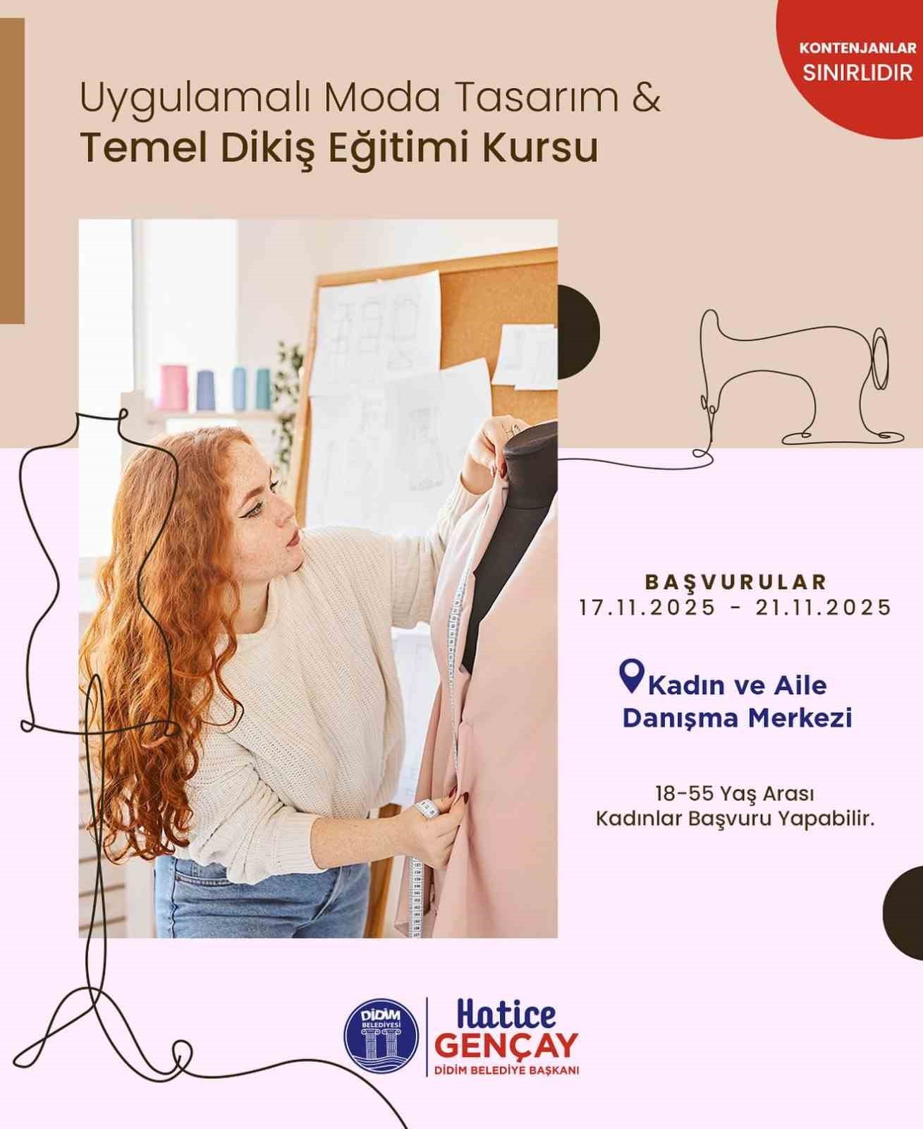 DİDİM BELEDİYESİ, KADINLARIN ÜRETİM GÜCÜNÜ ARTIRMAK AMACIYLA KADIN VE AİLE DANIŞMA MERKEZİ’NDE...