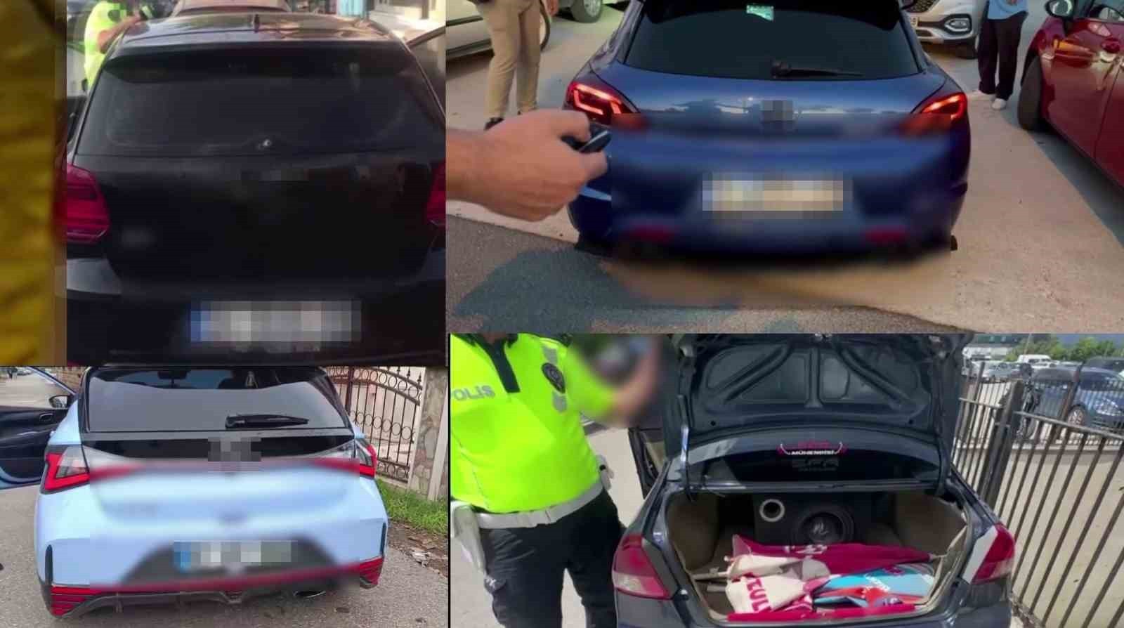 DÜZCE’DE EKİM AYINDA ABART EGZOZ KULLANAN VE SES SİSTEMİ İLE ÇEVREYE RAHATSIZLIK VEREN 116...