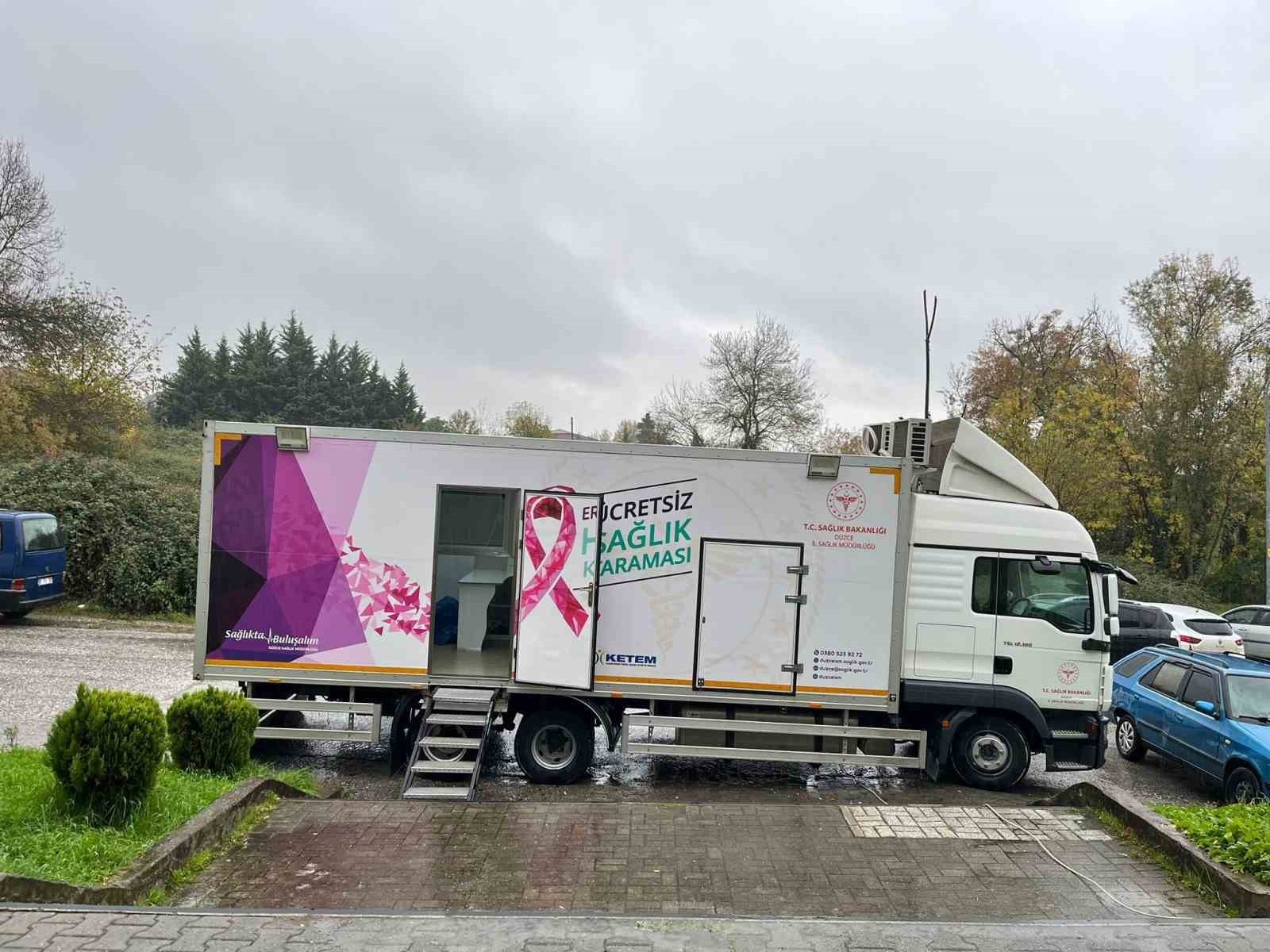 DÜZCE SAĞLIK MÜDÜRLÜĞÜ KANSER TARAMALARINI VATANDAŞIN AYAĞINA GİDEREK ÜCRETSİZ YAPIYOR. EKİPLER...