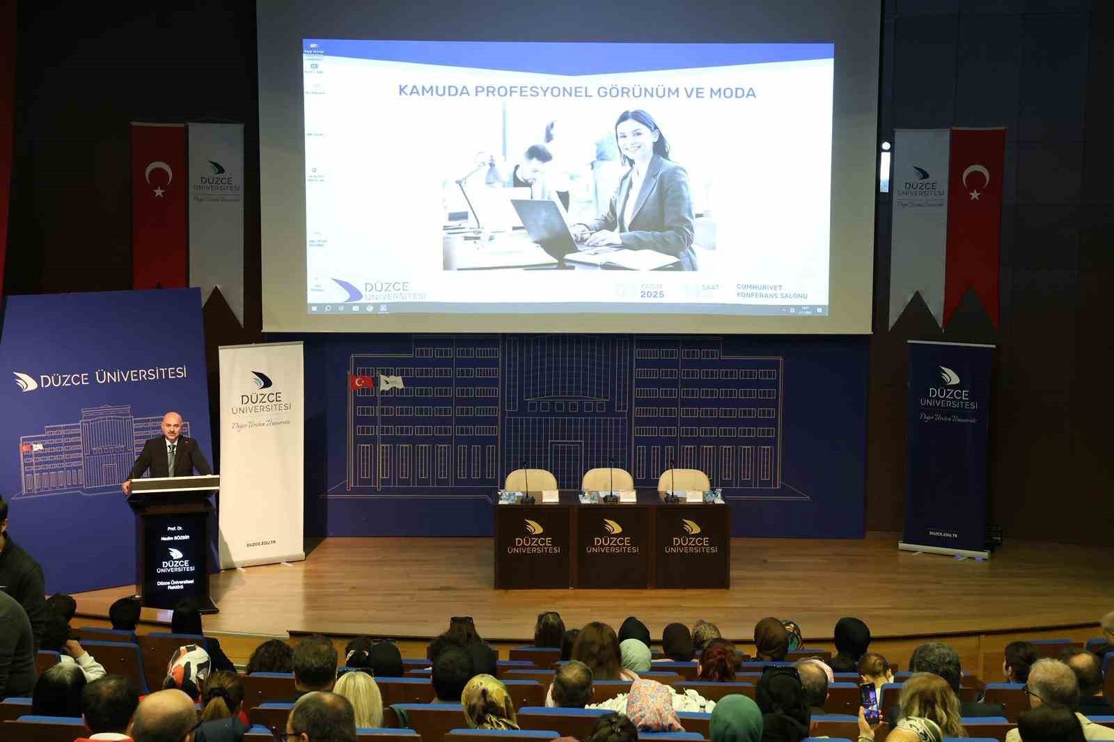 DÜZCE ÜNİVERSİTESİ PERSONEL DAİRE BAŞKANLIĞI TARAFINDAN DÜZENLENEN "KAMUDA PROFESYONEL GÖRÜNÜM VE...