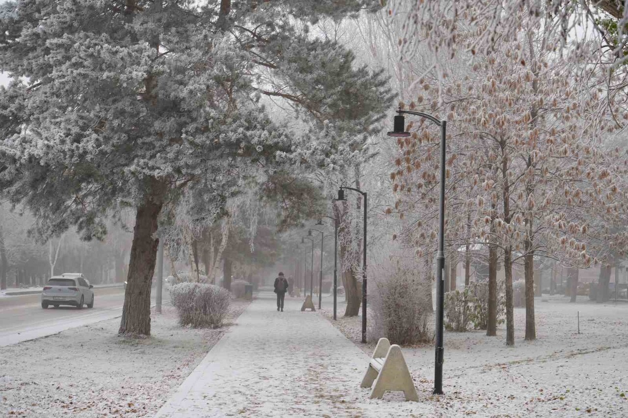 ERZURUM GÜNE KIRAĞI VE SİSLE UYANDI. 3 GÜNDÜR ETKİLİ OLAN SOĞUK HAVA VE SİS ZAMAN ZAMAN HAYATI...